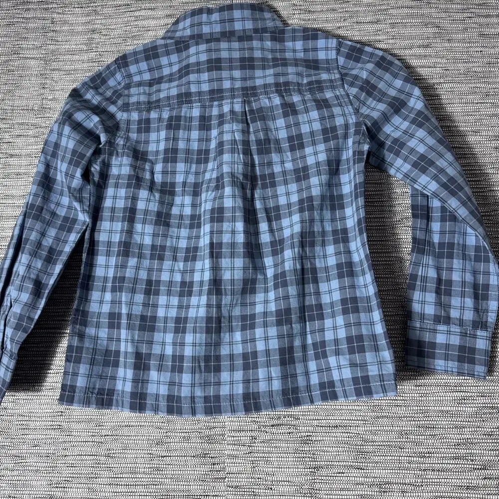 Children’s Place Boys Button Down, Blue, Small
